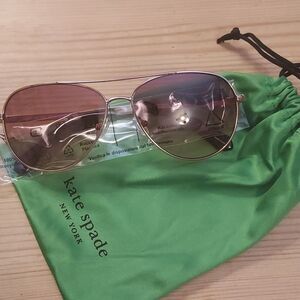 Kate Spade Rose Gold Pink Gradient Sunglasses